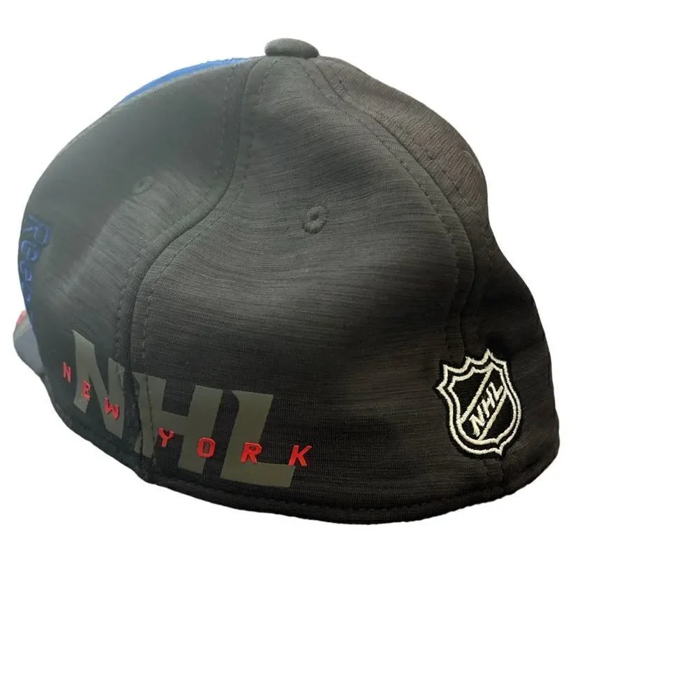 Reebok New York Rangers Center Ice Collection Hat Blue L/XL NHL Hockey